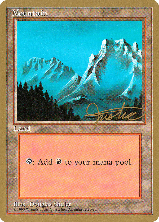 Mountain (mj374) (Mark Justice) [Pro Tour Collector Set] | Boutique FDB TCG