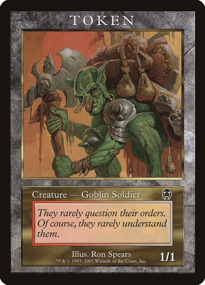 Goblin Soldier Token [Magic Player Rewards 2001] | Boutique FDB TCG