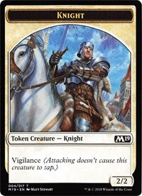 Knight // Goblin Double-Sided Token (Game Night) [Core Set 2019 Tokens] | Boutique FDB TCG
