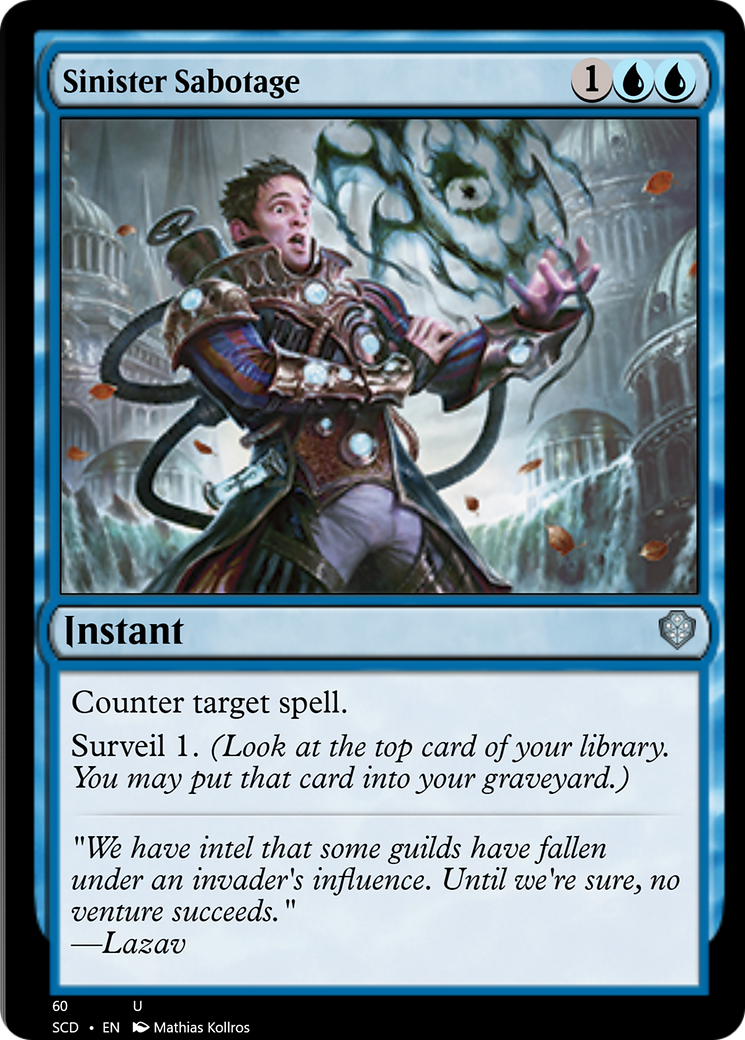 Sinister Sabotage [Starter Commander Decks] | Boutique FDB TCG