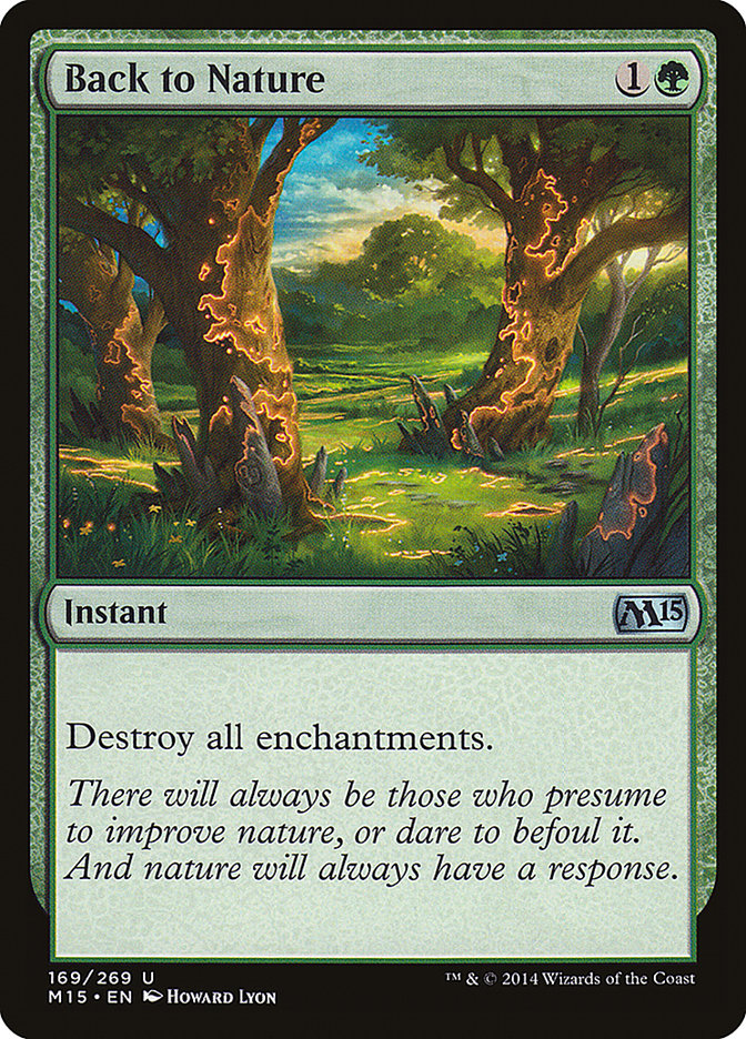 Back to Nature [Magic 2015] | Boutique FDB TCG