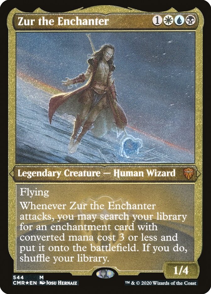 Zur the Enchanter (Etched) [Commander Legends] | Boutique FDB TCG