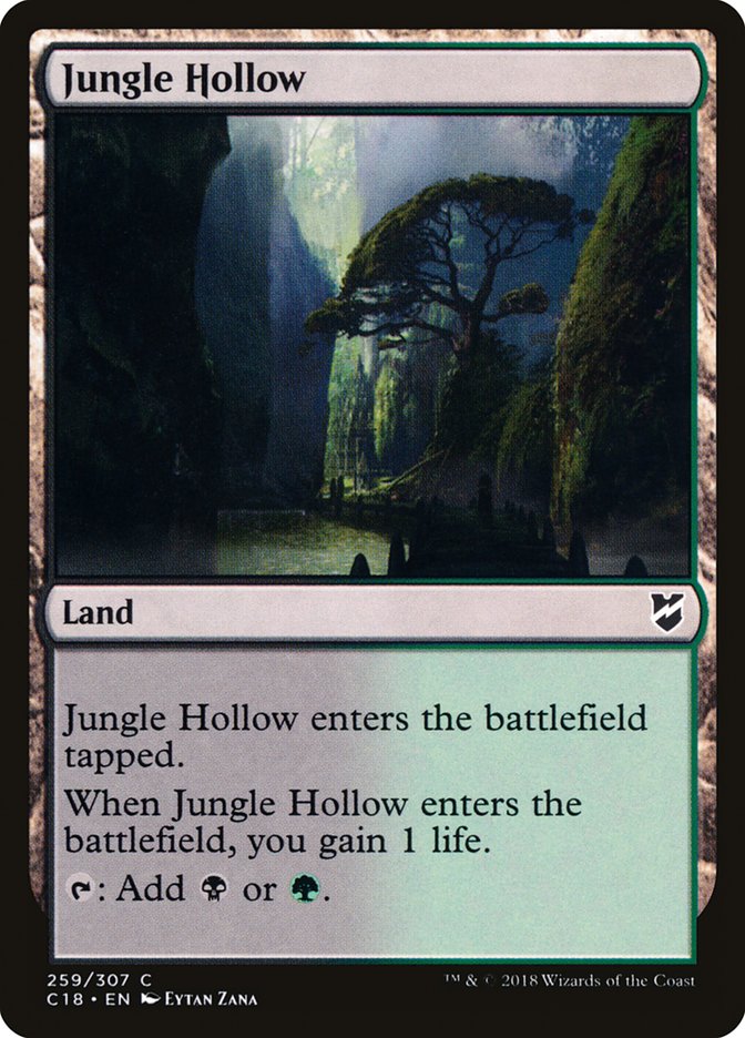 Jungle Hollow [Commander 2018] | Boutique FDB TCG
