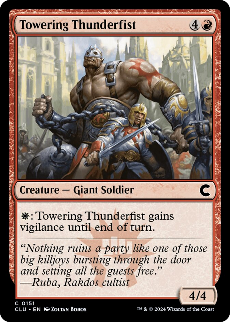 Towering Thunderfist [Ravnica: Clue Edition] | Boutique FDB TCG