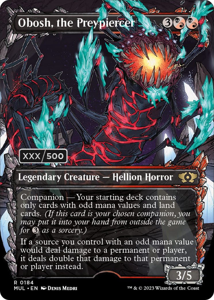 Obosh, the Preypiercer (Serialized) [Multiverse Legends] | Boutique FDB TCG