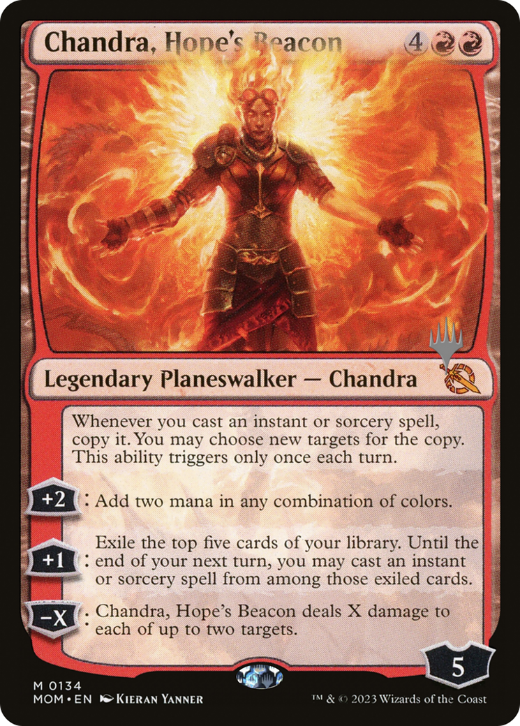 Chandra, Hope's Beacon (Promo Pack) [March of the Machine Promos] | Boutique FDB TCG