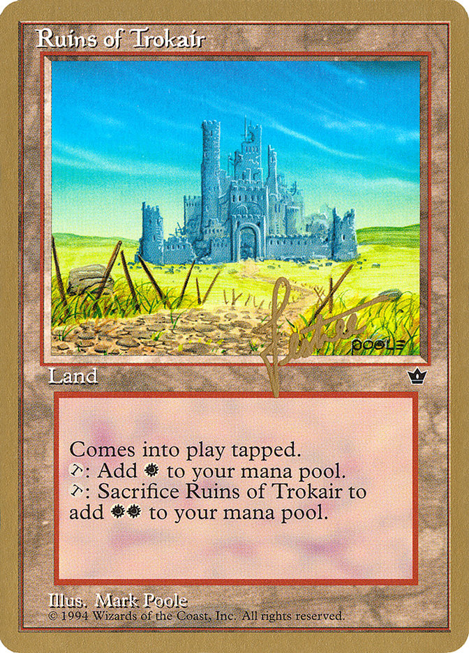 Ruins of Trokair (Bertrand Lestree) [Pro Tour Collector Set] | Boutique FDB TCG