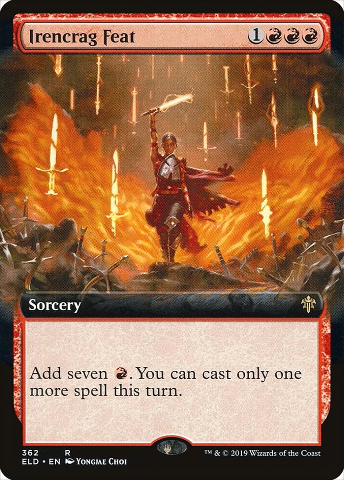 Irencrag Feat (Extended Art) [Throne of Eldraine] | Boutique FDB TCG