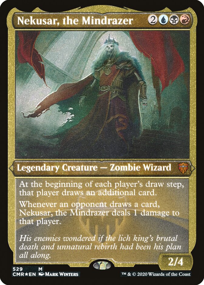 Nekusar, the Mindrazer (Etched) [Commander Legends] | Boutique FDB TCG