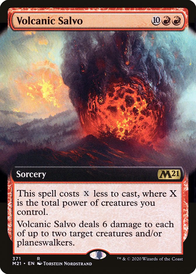 Volcanic Salvo (Extended Art) [Core Set 2021] | Boutique FDB TCG