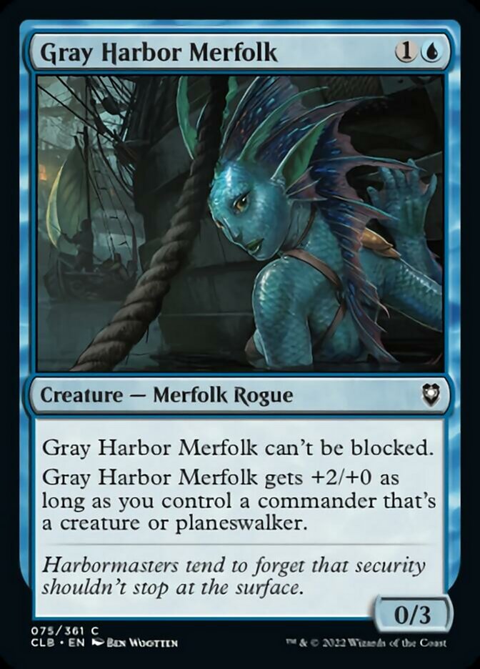 Gray Harbor Merfolk [Commander Legends: Battle for Baldur's Gate] | Boutique FDB TCG