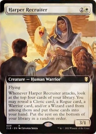 Harper Recruiter (Extended Art) [Commander Legends: Battle for Baldur's Gate] | Boutique FDB TCG