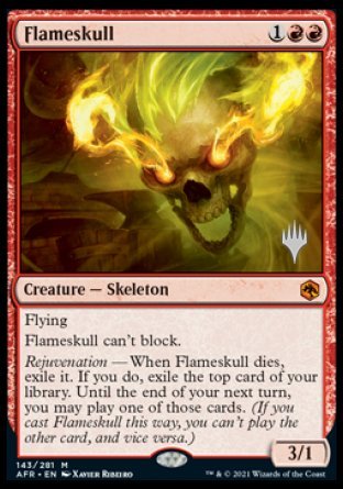 Flameskull (Promo Pack) [Dungeons & Dragons: Adventures in the Forgotten Realms Promos] | Boutique FDB TCG