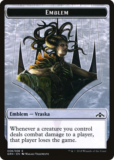 Vraska Emblem // Human Double-Sided Token [Challenger Decks 2020 Tokens] | Boutique FDB TCG