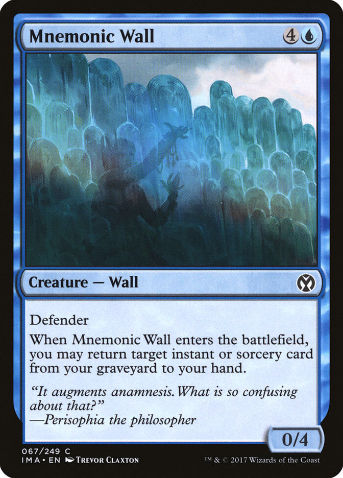 Mnemonic Wall [Iconic Masters] | Boutique FDB TCG