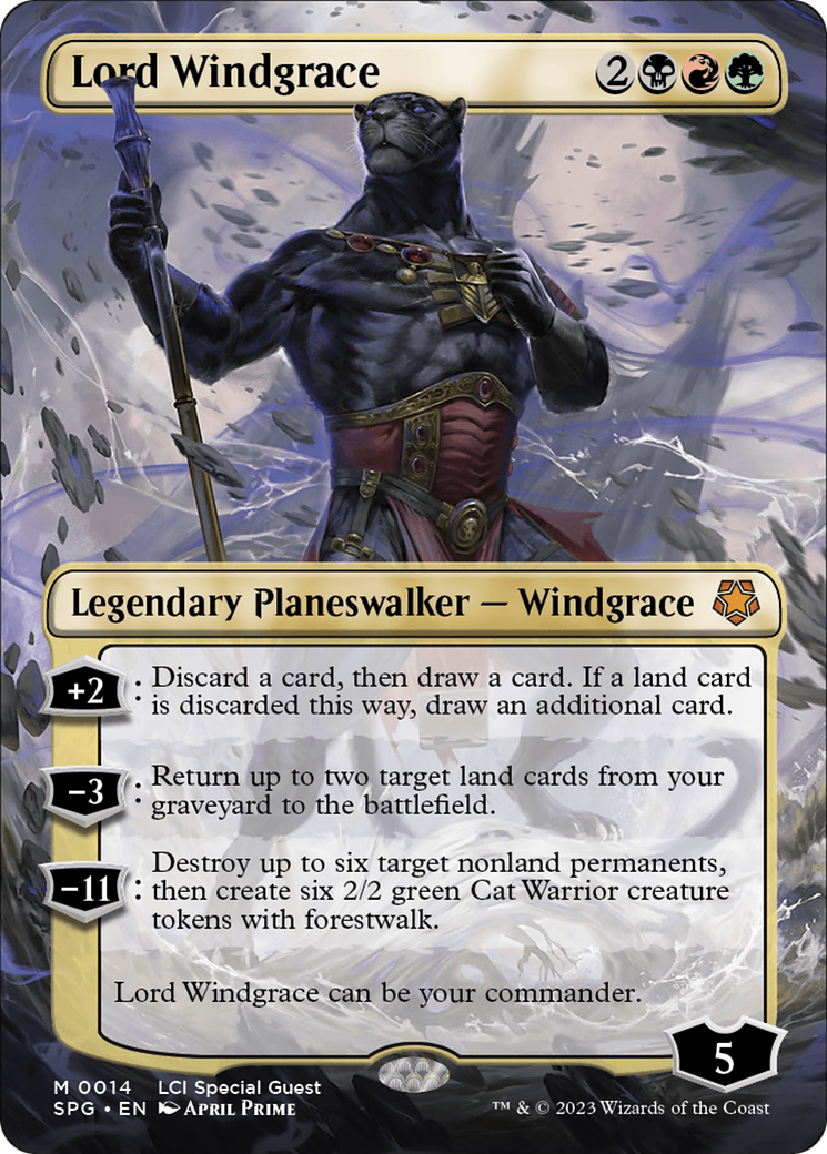 Lord Windgrace (Borderless) [The Lost Caverns of Ixalan Special Guests] | Boutique FDB TCG