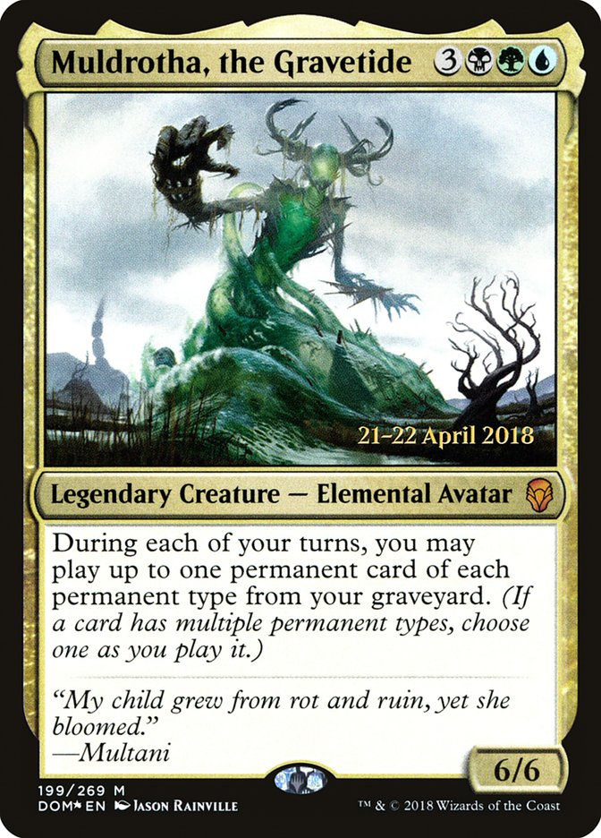 Muldrotha, the Gravetide [Dominaria Prerelease Promos] | Boutique FDB TCG