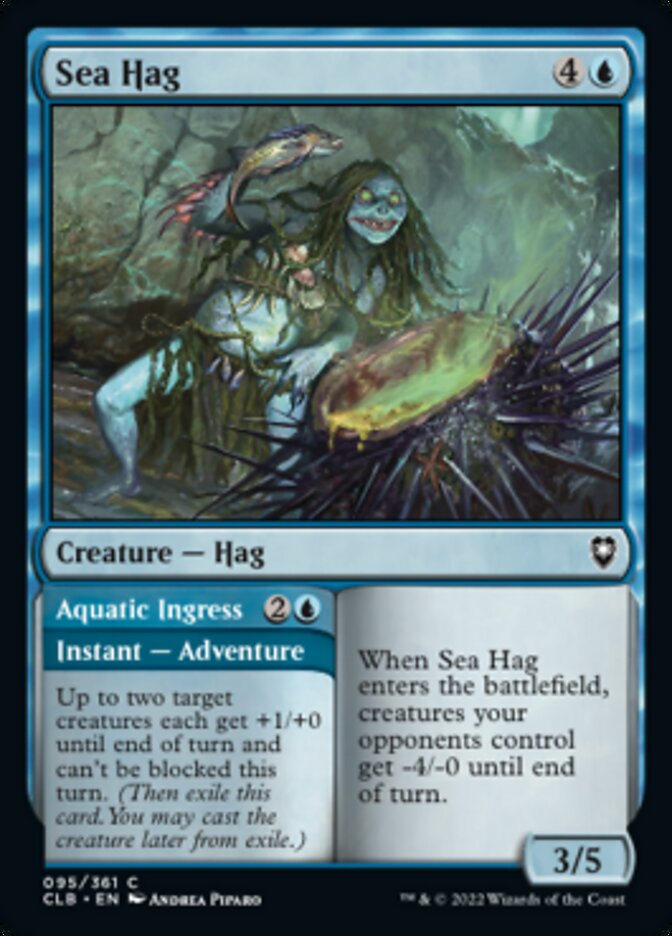 Sea Hag // Aquatic Ingress [Commander Legends: Battle for Baldur's Gate] | Boutique FDB TCG