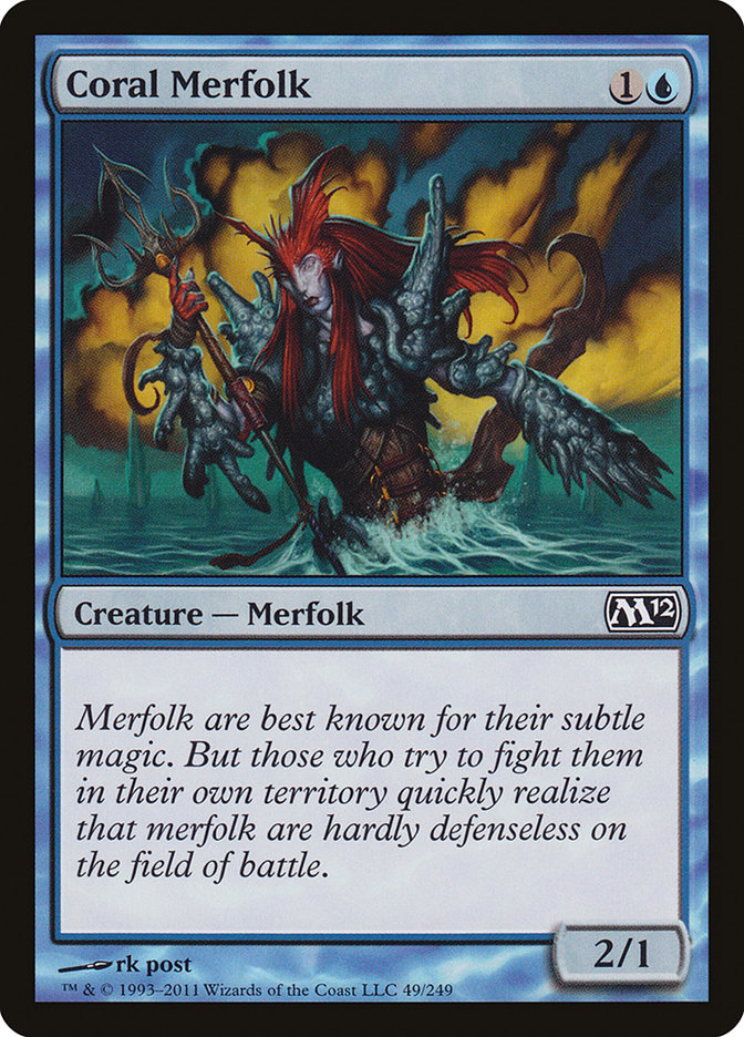 Coral Merfolk [Magic 2012] | Boutique FDB TCG