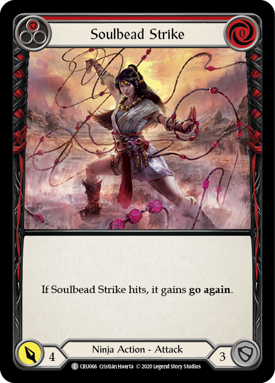 Soulbead Strike (Red) [CRU066] (Crucible of War)  1st Edition Rainbow Foil | Boutique FDB TCG