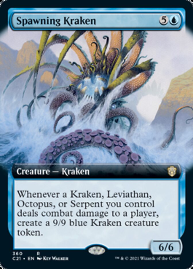 Spawning Kraken (Extended Art) [Commander 2021] | Boutique FDB TCG