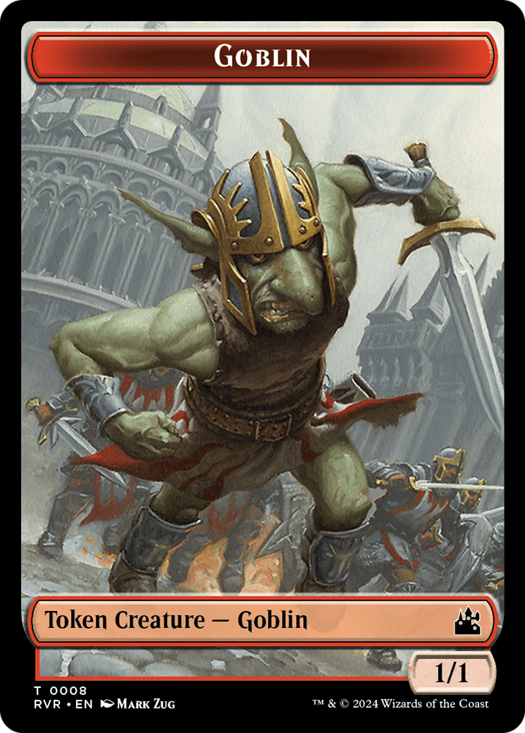 Goblin (0008) // Zombie Double-Sided Token [Ravnica Remastered Tokens] | Boutique FDB TCG