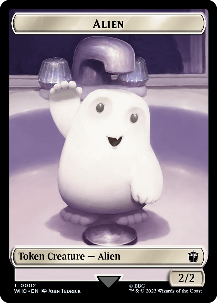 Alien // Treasure (0031) Double-Sided Token [Doctor Who Tokens] | Boutique FDB TCG