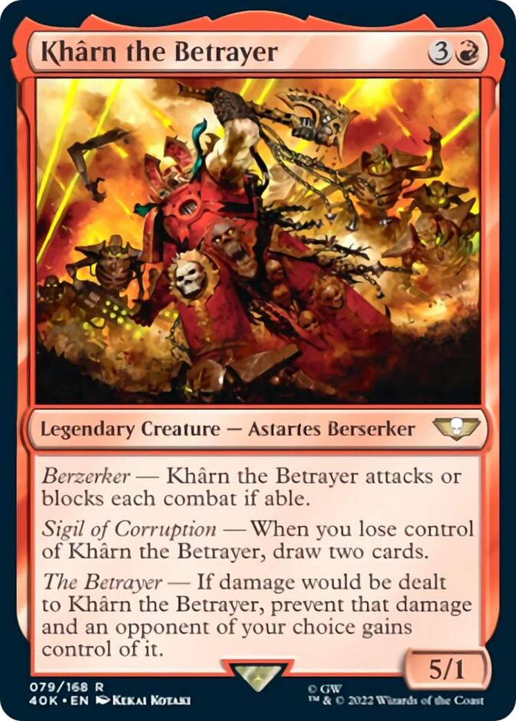 Kharn the Betrayer (Surge Foil) [Warhammer 40,000] | Boutique FDB TCG