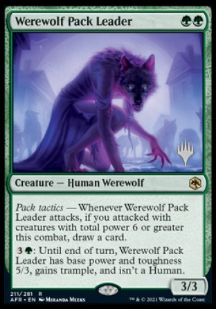 Werewolf Pack Leader (Promo Pack) [Dungeons & Dragons: Adventures in the Forgotten Realms Promos] | Boutique FDB TCG