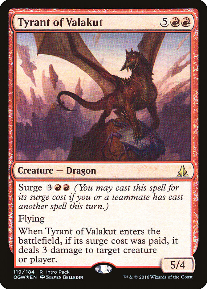 Tyrant of Valakut (Intro Pack) [Oath of the Gatewatch Promos] | Boutique FDB TCG