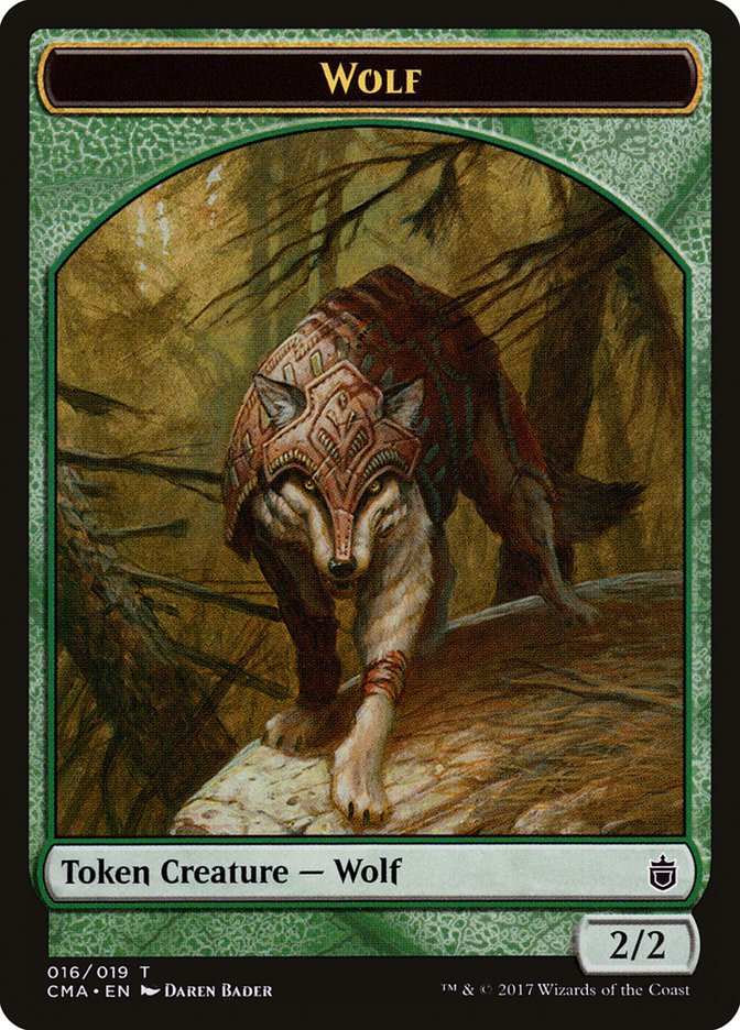 Wolf Token (016/019) [Commander Anthology Tokens] | Boutique FDB TCG