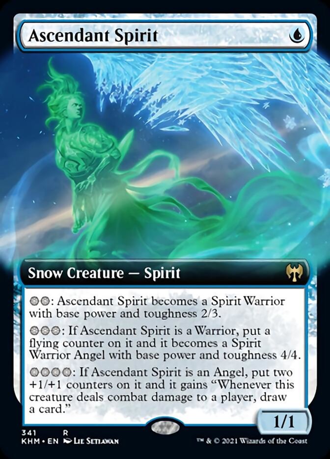 Ascendant Spirit (Extended Art) [Kaldheim] | Boutique FDB TCG