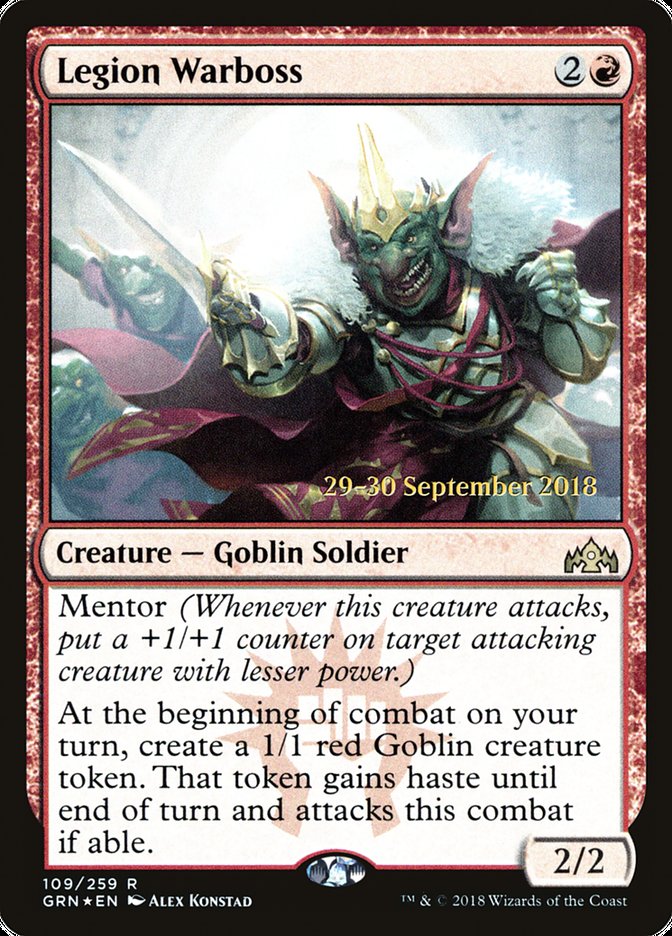 Legion Warboss [Guilds of Ravnica Prerelease Promos] | Boutique FDB TCG