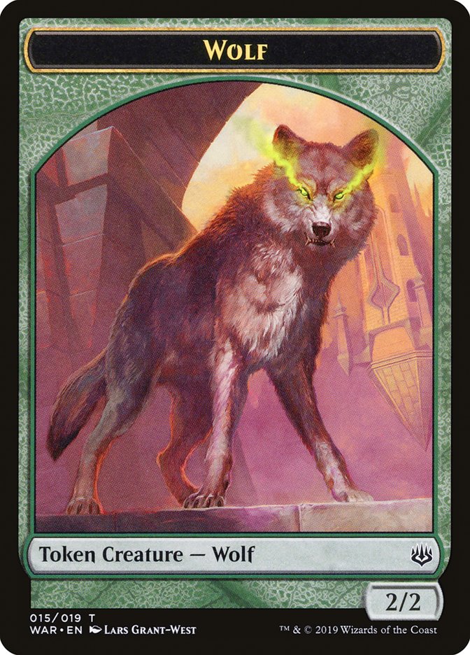 Wolf Token [War of the Spark Tokens] | Boutique FDB TCG