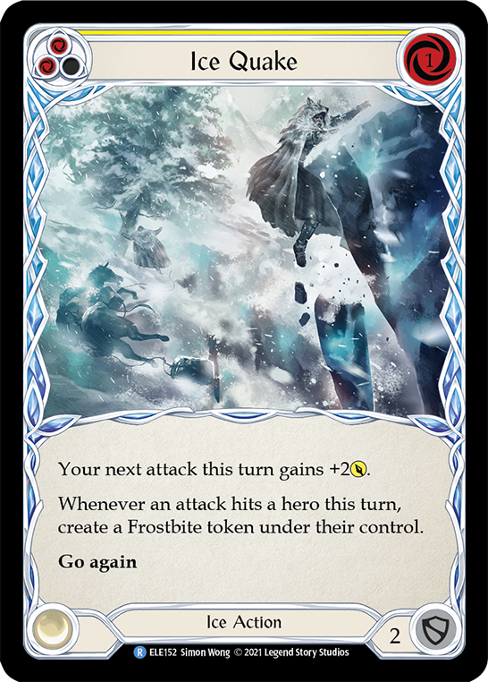 Ice Quake (Yellow) [ELE152] (Tales of Aria)  1st Edition Normal | Boutique FDB TCG