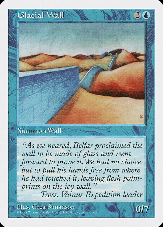 Glacial Wall [Fifth Edition] | Boutique FDB TCG