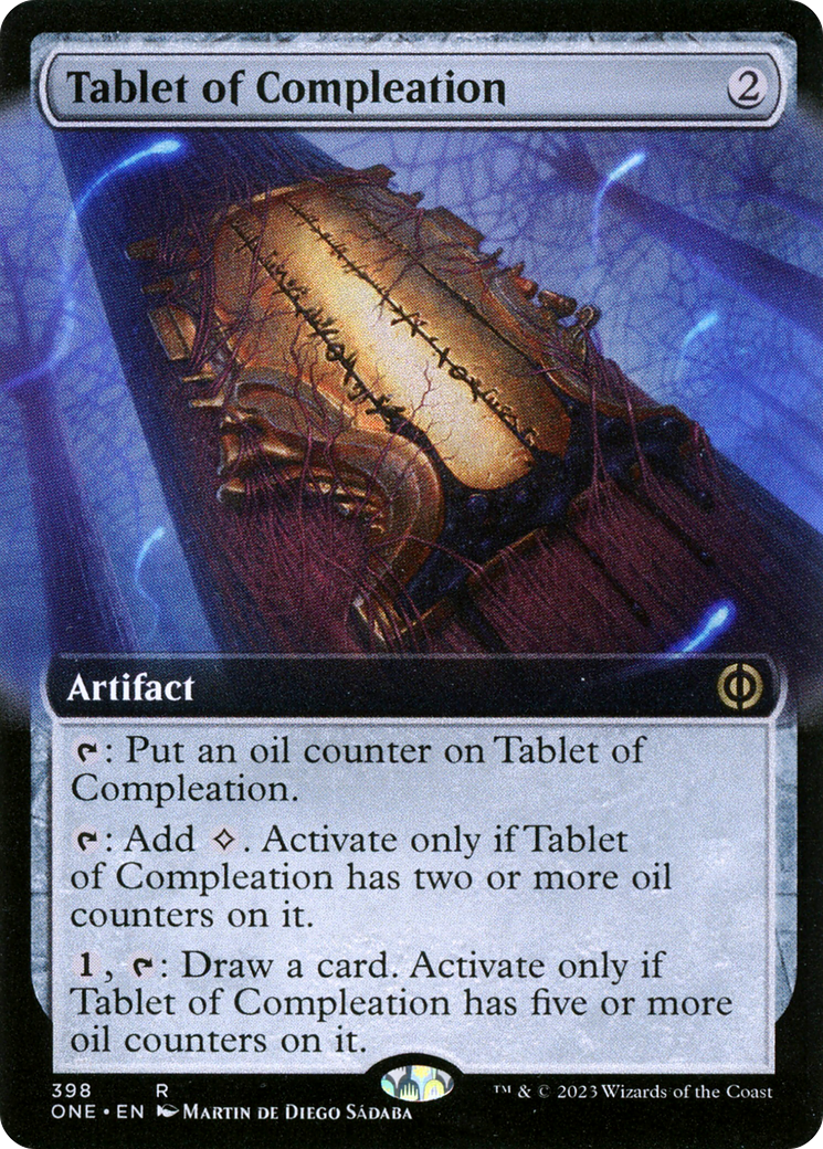 Tablet of Compleation (Extended Art) [Phyrexia: All Will Be One] | Boutique FDB TCG