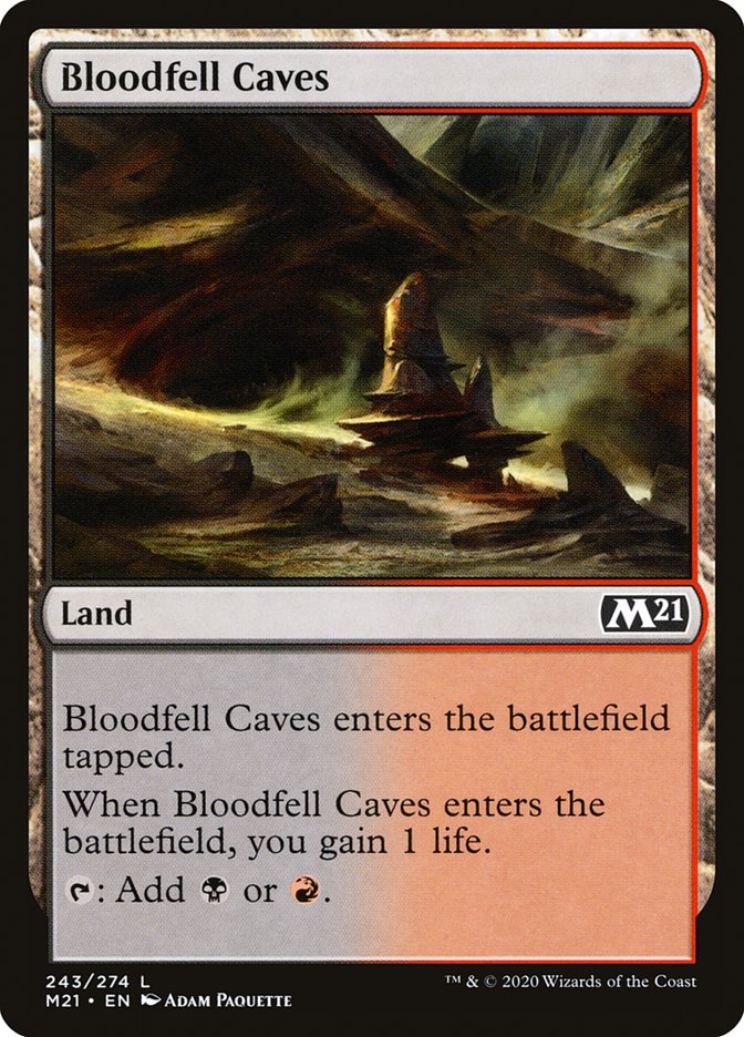 Bloodfell Caves [Core Set 2021] | Boutique FDB TCG