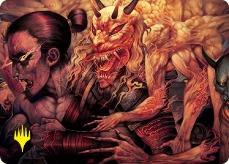 Gift of Wrath Art Card (Gold-Stamped Signature) [Kamigawa: Neon Dynasty Art Series] | Boutique FDB TCG