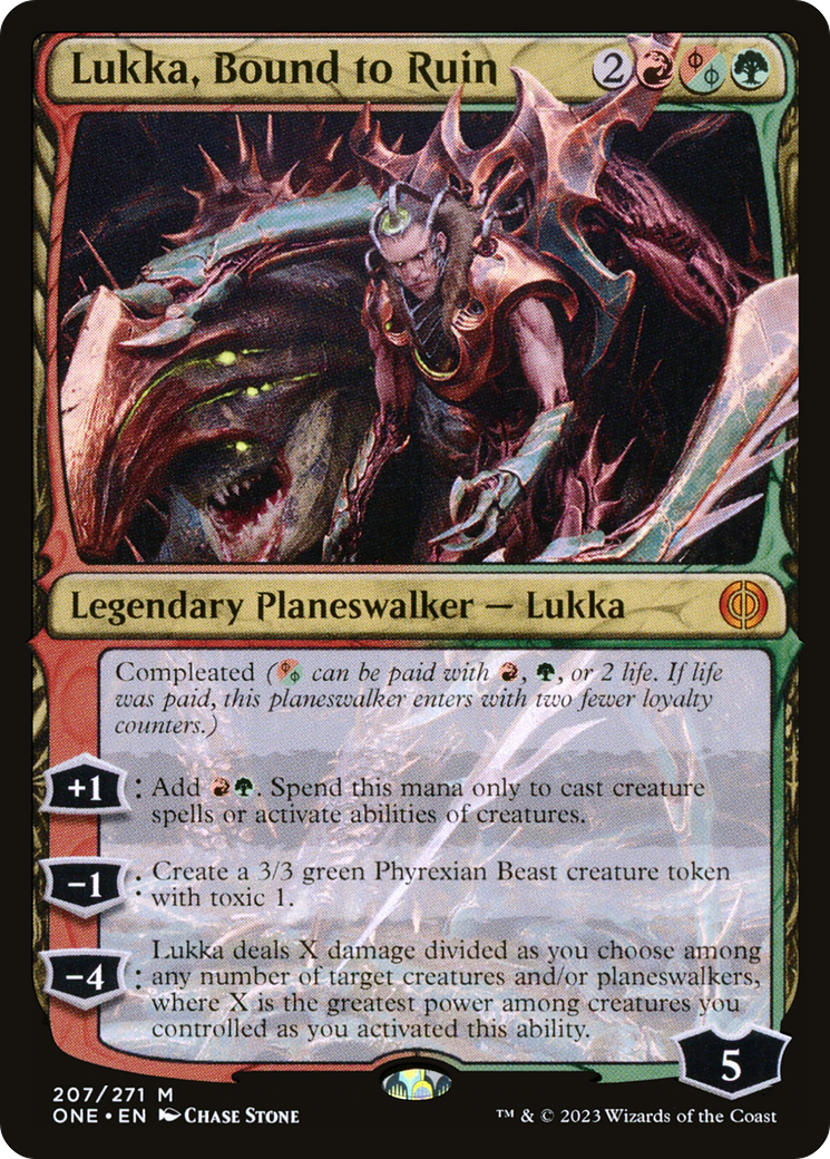 Lukka, Bound to Ruin [Phyrexia: All Will Be One] | Boutique FDB TCG