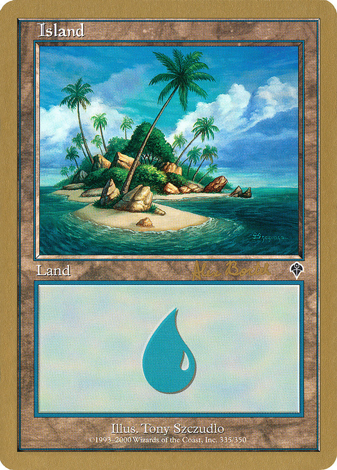 Island (ab335b) (Alex Borteh) [World Championship Decks 2001] | Boutique FDB TCG