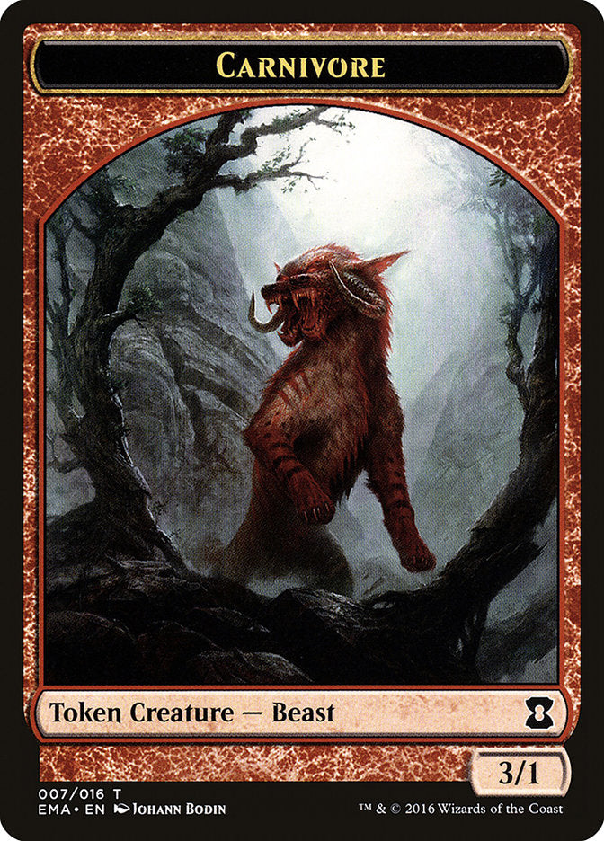 Carnivore Token [Eternal Masters Tokens] | Boutique FDB TCG