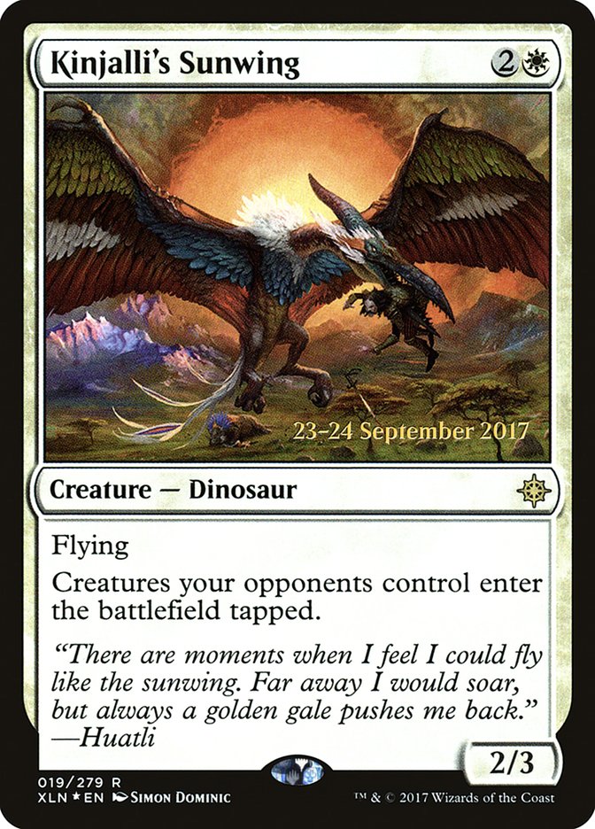 Kinjalli's Sunwing [Ixalan Prerelease Promos] | Boutique FDB TCG