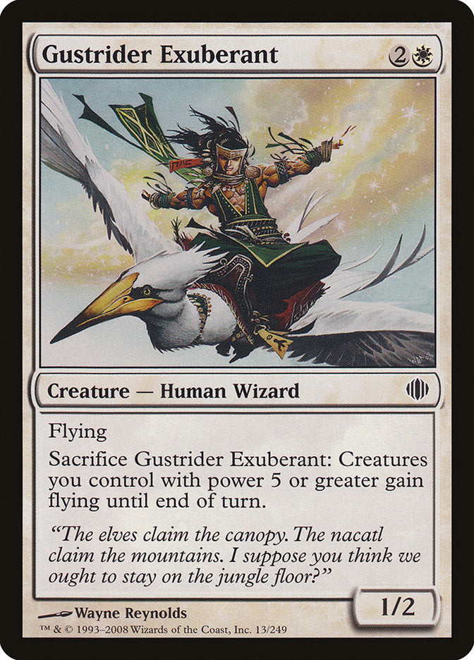 Gustrider Exuberant [Shards of Alara] | Boutique FDB TCG