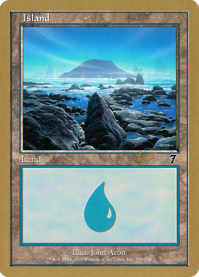 Island (rl334) (Raphael Levy) [World Championship Decks 2002] | Boutique FDB TCG