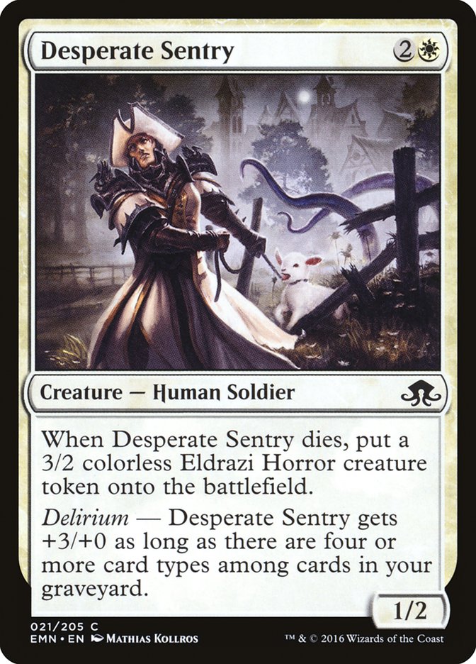 Desperate Sentry [Eldritch Moon] | Boutique FDB TCG