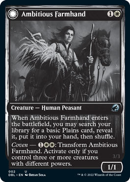 Ambitious Farmhand // Seasoned Cathar [Innistrad: Double Feature] | Boutique FDB TCG