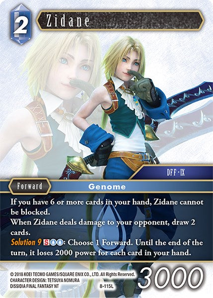 Zidane [Opus VIII] | Boutique FDB TCG