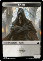 Spirit (0018) // Spirit (0004) Double-Sided Token [Ravnica Remastered Tokens] | Boutique FDB TCG