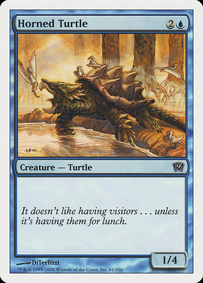 Horned Turtle [Ninth Edition] | Boutique FDB TCG